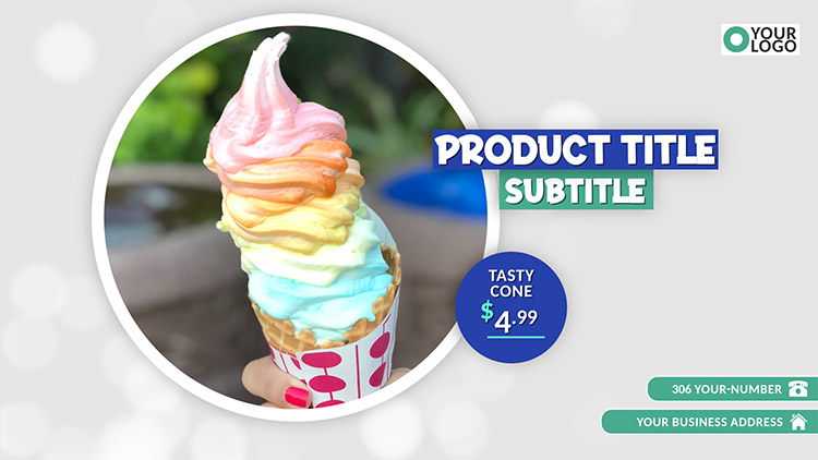 ice cream cone ad design